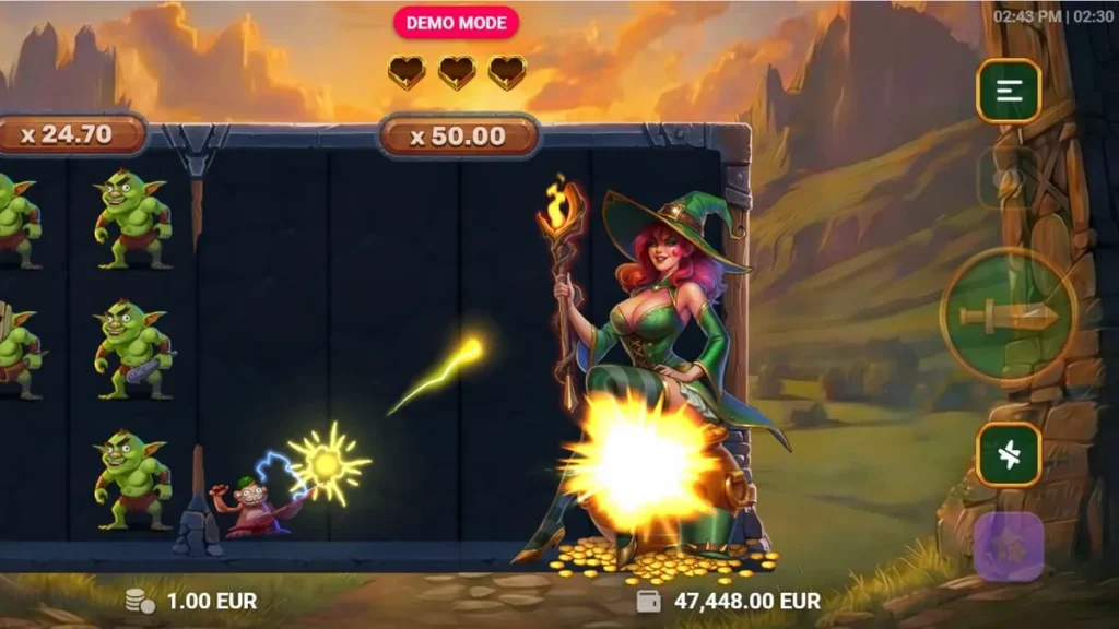 Interface do jogo Monkey Money em um smartphone mostrando o macaco em uma masmorra