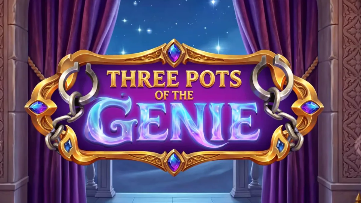 Interface do jogo Three Pots of the Genie em um smartphone moderno